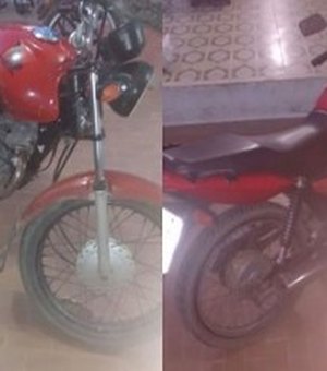 Polícia militar recupera moto roubada em Arapiraca