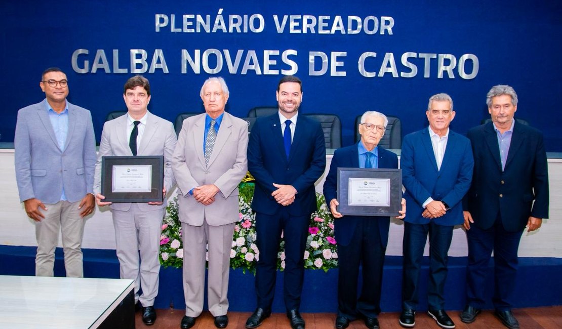 Câmara concede Título de Cidadão de Maceió aos empresários José Guido e James Thorp