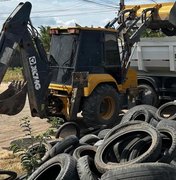 Programa da Secretaria de Meio Ambiente coleta 297 toneladas de pneus usados em 2024