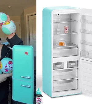 Geladeira em miniatura viraliza e revela nova moda entre adultos