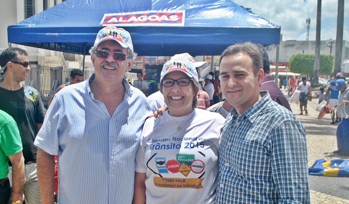 Célia Rocha e Yale Fernandes exaltam parceria na Semana de Trânsito