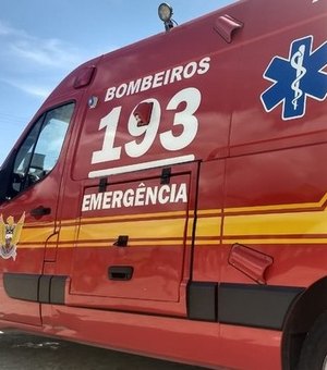 Acidente entre caminhão e moto deixa dois feridos em Arapiraca