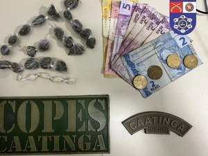 Homem é preso com maconha e crack pelo Copes-Caatinga em Piranhas