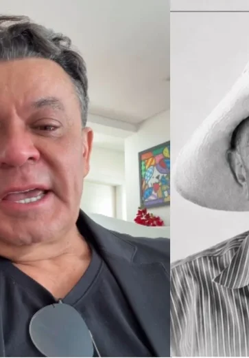 Frank Aguiar desabafa e chora por não chegar a tempo do enterro do pai