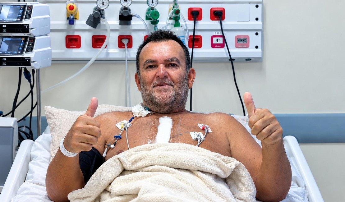 Paciente de Arapiraca se recupera bem após cirurgia cardíaca de alta complexidade