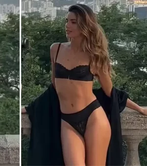 Camila Queiroz mostra bastidores de novo ensaio de lingerie