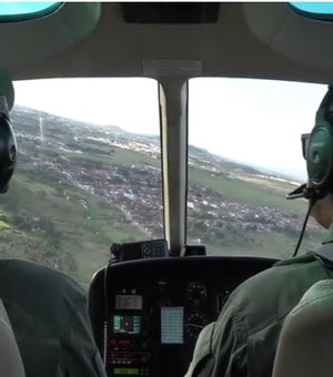 7Segundos acompanhou ronda feita pelo Grupamento Aéreo em Arapiraca