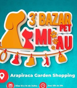 Bazar Pet acontece em Arapiraca neste final de semana