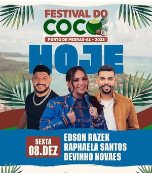 Festival do Coco 2023 começa hoje em Porto de Pedras