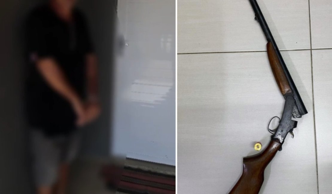 Homem é preso em flagrante por tentativa de homicídio e posse ilegal de arma em Batalha