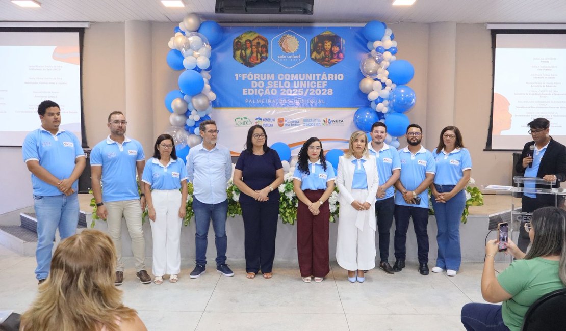 Palmeira realiza 1º Fórum Comunitário do Selo UNICEF e apresenta Plano Municipal pelos Direitos de Crianças e Adolescentes