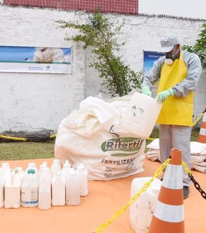 Prefeitura de Maragogi recolhe embalagens vazias de agrotóxicos