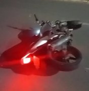 Motociclista perde o controle e sofre acidente no fim da Rota do Mar, em Maceió