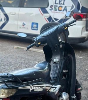 Lei Seca recupera ciclomotor com queixa de roubo/furto em Arapiraca