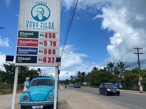 Preço mínimo do litro da gasolina em Maragogi custa R$ 5,79 em dezembro