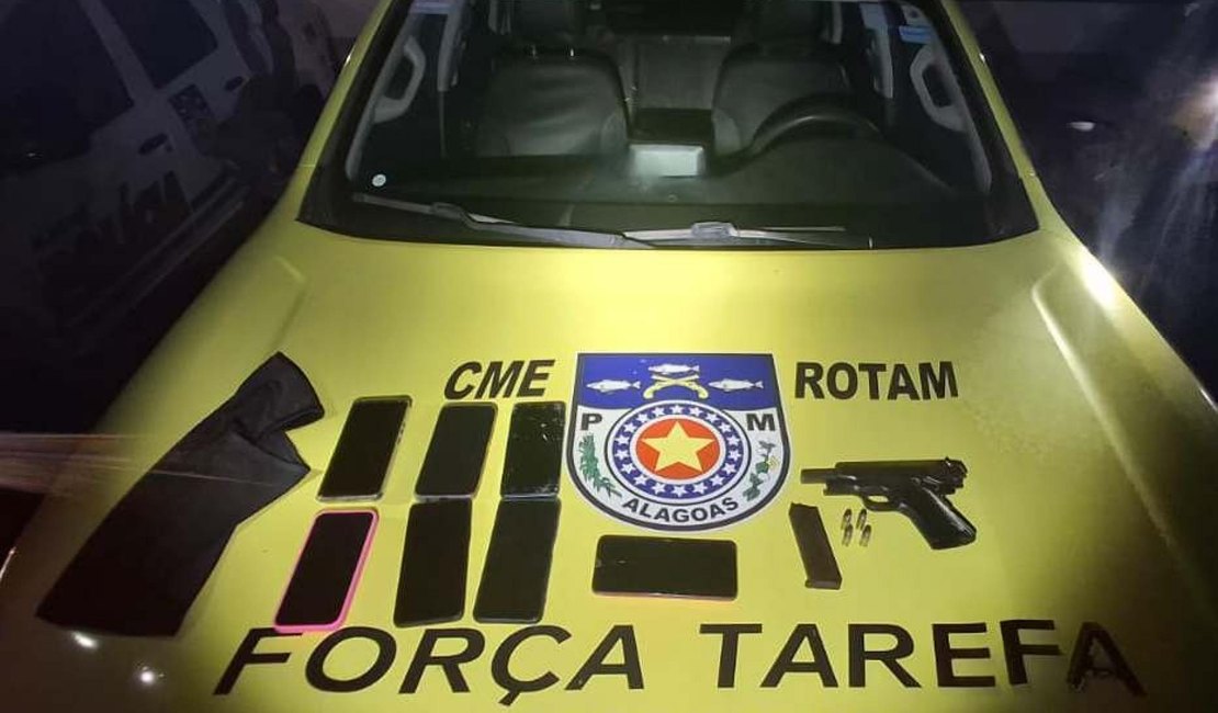 PM desarticula grupo envolvido em roubos na Região Metropolitana de Maceió