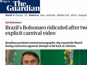 Imprensa estrangeira repercute tuíte de Bolsonaro com vídeo obsceno