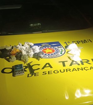 Polícia Militar retira arma de fogo e um quilo de drogas de circulação no Agreste