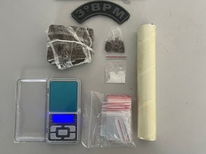 Jovem de 27 anos é flagrado com maconha e cocaína em Arapiraca