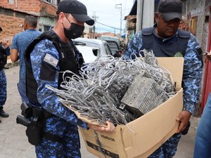 Segurança Cidadã realiza operação contra receptação de fios roubados da rede elétrica