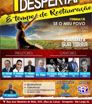 Igreja Batista realiza 1° Congresso Despertai em Rio Largo