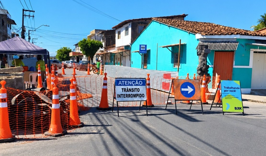 Rua Cabo Reis terá interdição por mais de um mês para obra de esgoto da BRK