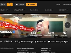 Professor de matemática posta aulas em site pornô para atrair novos alunos