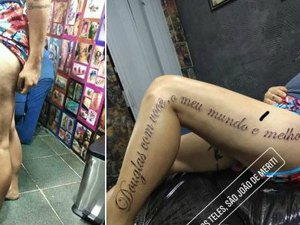 Tatuagem romântica com erros de português viraliza no Twitter