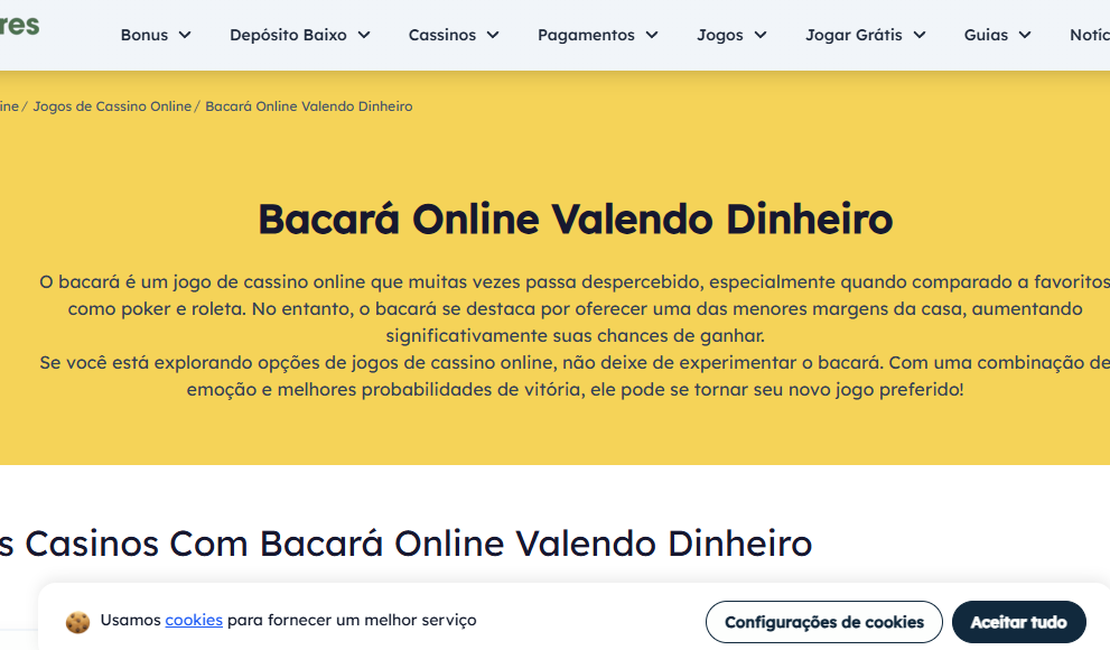 Quão atraente é o Bacará Online?