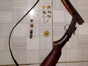 Homem ameaça população com arma de fogo e é preso em Traipu