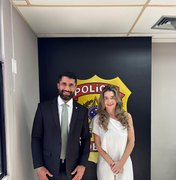 Deputado Fabio Costa recebe nova superintendente da Polícia Federal em Alagoas