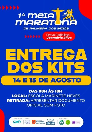 Atletas já podem retirar kits da 1ª Meia Maratona de Palmeira dos Índios