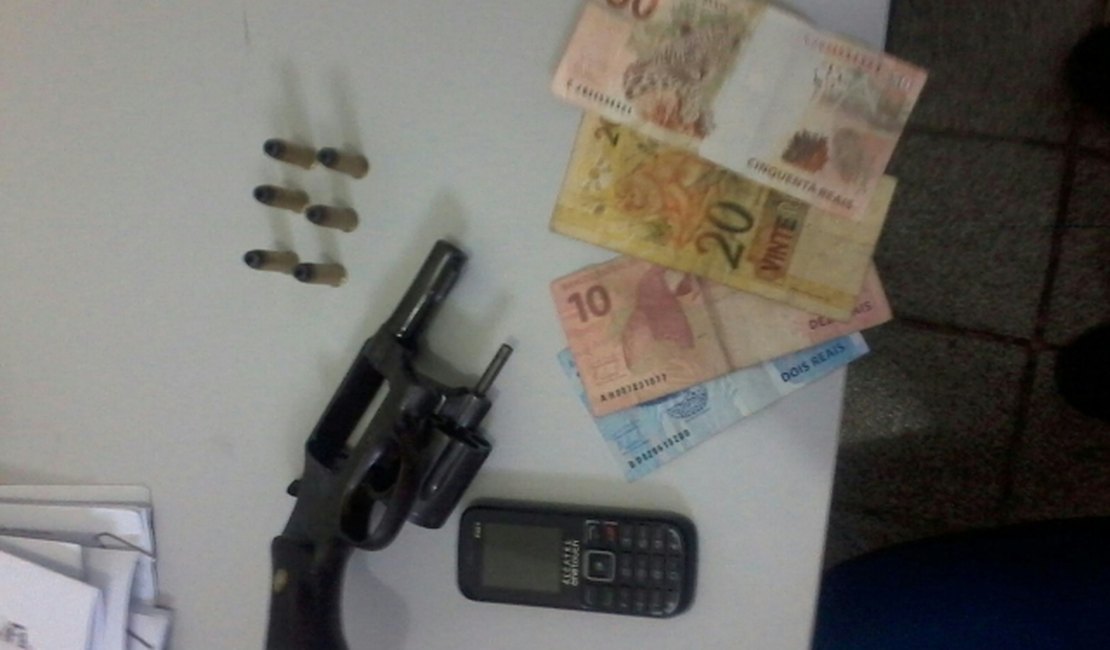 Homem é preso por porte ilegal de arma de fogo em União dos Palmares