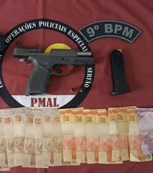 Homem é preso pela PM após efetuar disparos na ponte que liga Alagoas e Sergipe