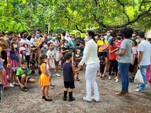 Mais de 250 pessoas participam de programação especial no Parque do Horto