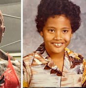 Dwayne Johnson, o The Rock, diverte fãs com retrato da infância
