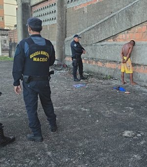Guarda Municipal prende em flagrante homem suspeito de assalto no Centro de Maceió