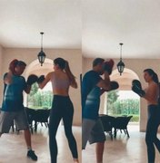 Giulia Be faz aula de boxe ao som de música de Luan Santana
