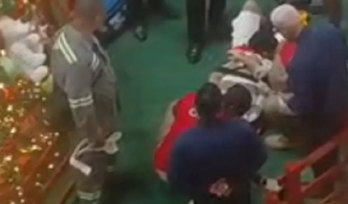 Homem é socorrido após queda grave em shopping de Maceió