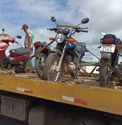 BPRV realiza nova blitz na AL 220 e apreende motos irregulares em Arapiraca