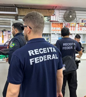 Receita realiza operação contra produtos falsificados em 13 lojas de Maceió