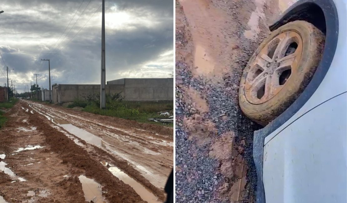 [Vídeo] Obra de drenagem parada há meses revolta moradores da Ilha das Cobras, em Marechal Deodoro