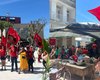 Manifestantes da FNL ocupam praça Marechal Deodoro e sede do Incra, em Maceió