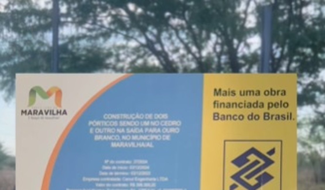 Em cidade do Sertão, pórtico de quase R$ 400 mil reais, que nunca foi construído, é tema proibido