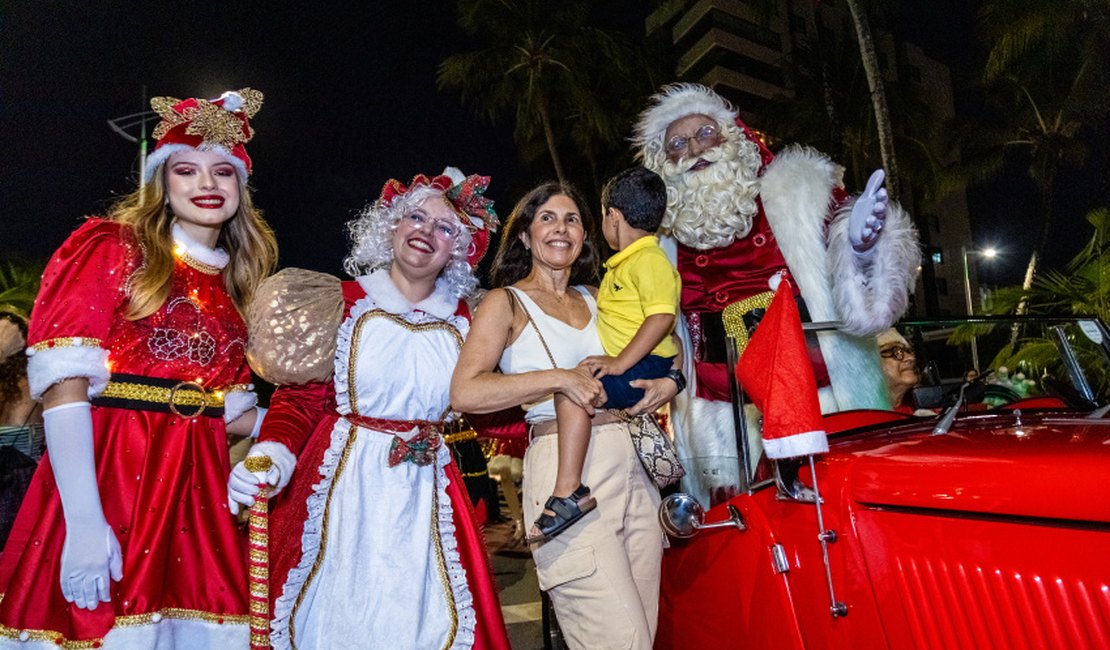 Desfile de Natal promete grande espetáculo de cores e brilhos na orla de Maceió