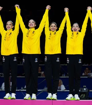Com alagoana, Brasil conquista dois ouros inéditos no Mundial de Ginástica