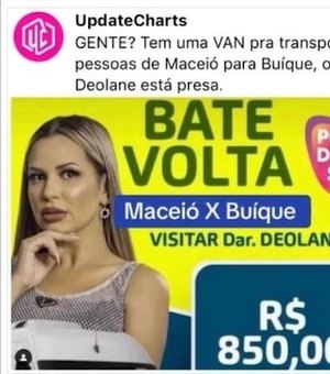 É meme? Excursão em van para “ver Deolane” no presídio custa R$ 850