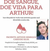 Jovem que sofreu acidente de moto em Arapiraca precisa de doações de sangue