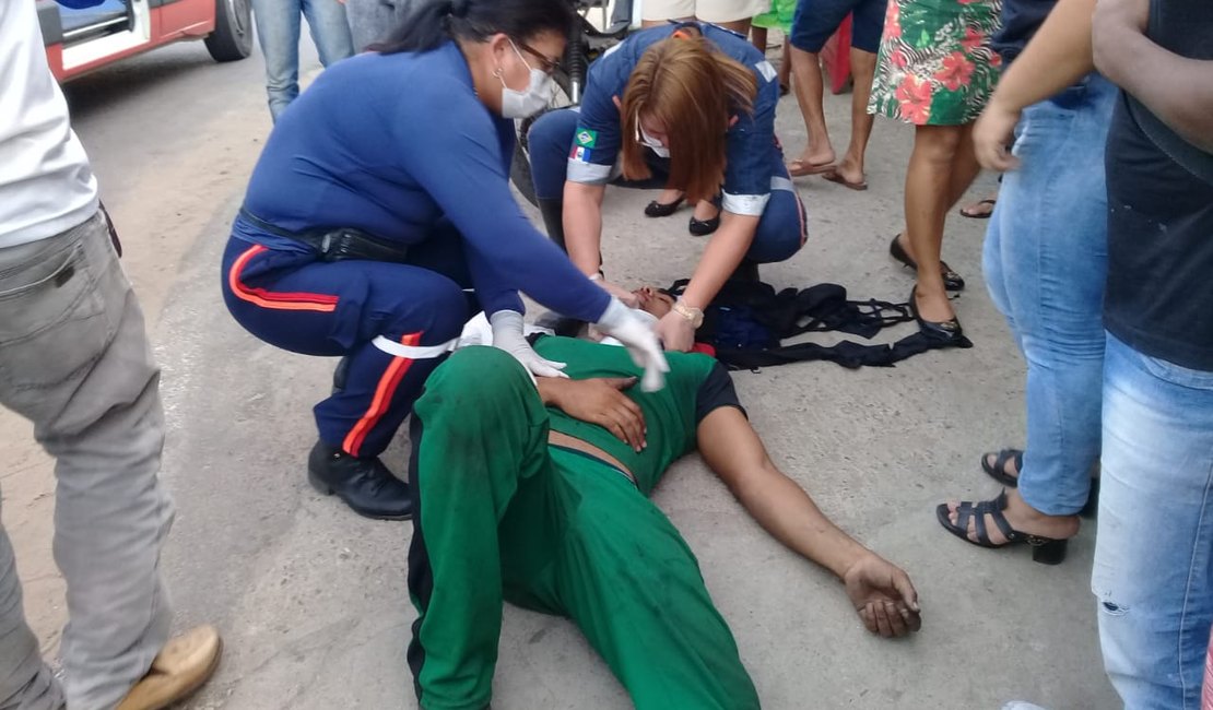 Homem é atropelado por ônibus ao tentar atravessar rua, em Arapiraca