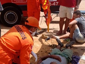 Motociclista fica ferido após colisão com carro no bairro Bom Sucesso em Arapiraca